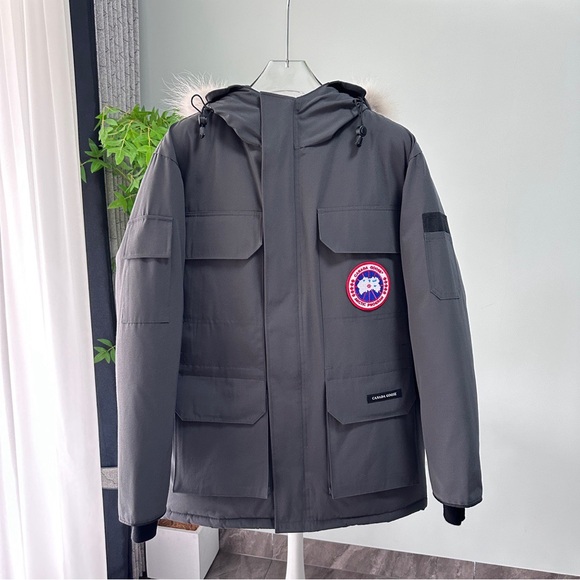 Canada Goose Men's Black Hooded Puffer Jacket
